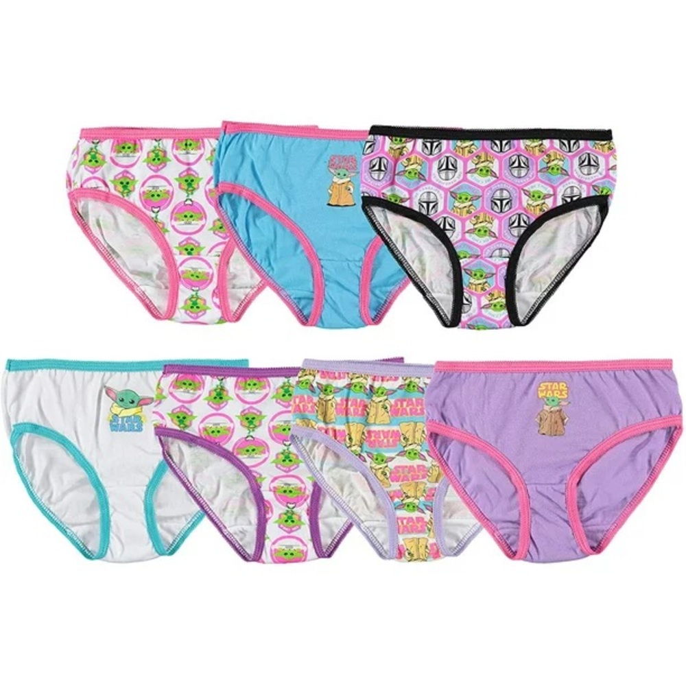 NWT 7-Pack Mandalorian Handcraft Girls Brief Underwear Size 6 Girls